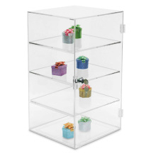 Acrylic Lockable Showcase Display Stand with 3 Removable Shelves